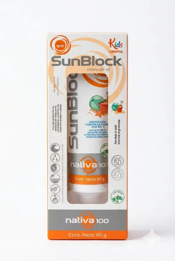 WhatsApp Image 2026-02-19 at 09.57.47 Protector solar nativa 100 Kids niños factor de protección solar (FPS) de 100