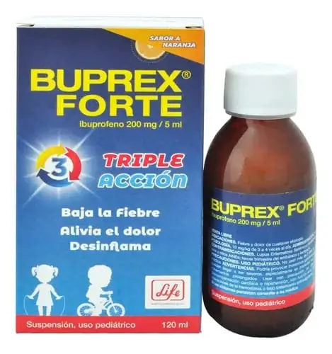 Buprex Forte Suspensión 200 mg/5 ml Frasco con 120 ml