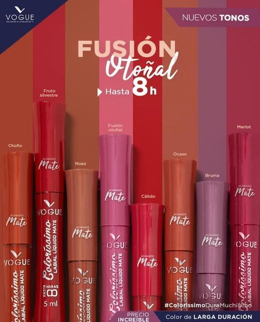 El labial líquido mate Vogue Colorissimo 8h