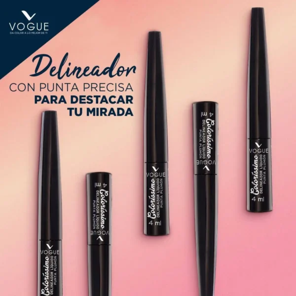 delineador vogue colorissimo Delineador líquido Vogue Colorissimo 12 horas Negro