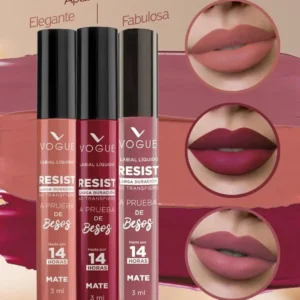 labial líquido Vogue Resist A Prueba De Besos 14 horas