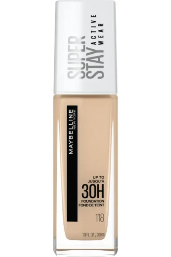 Super Stay® Longwear Liquid Foundation Base de uso activo de hasta 30 horas  Maybelline