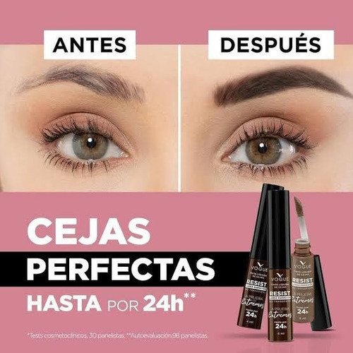 Tinta Líquida de Cejas Resist de Vogue 24 Horas