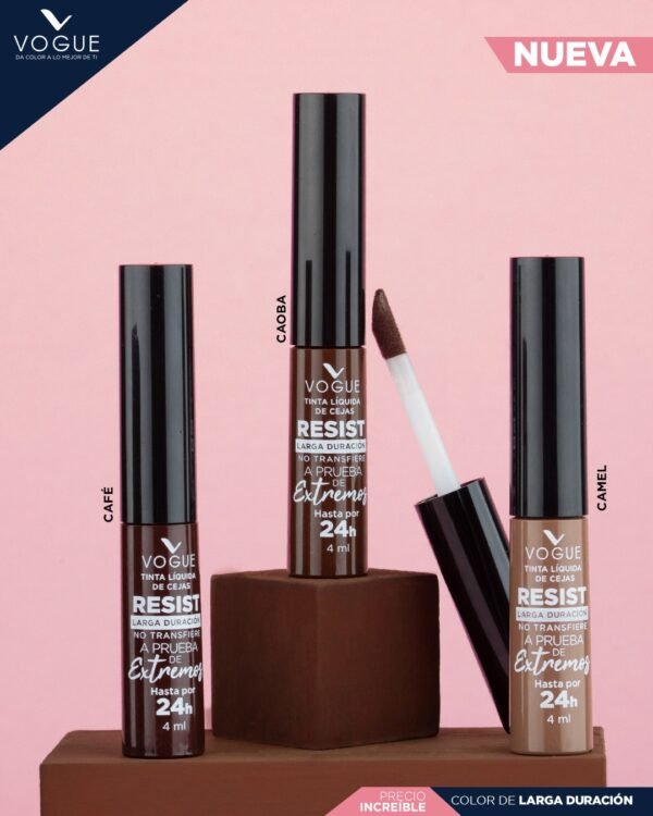 Tinta Líquida de Cejas Resist de Vogue 24 Horas